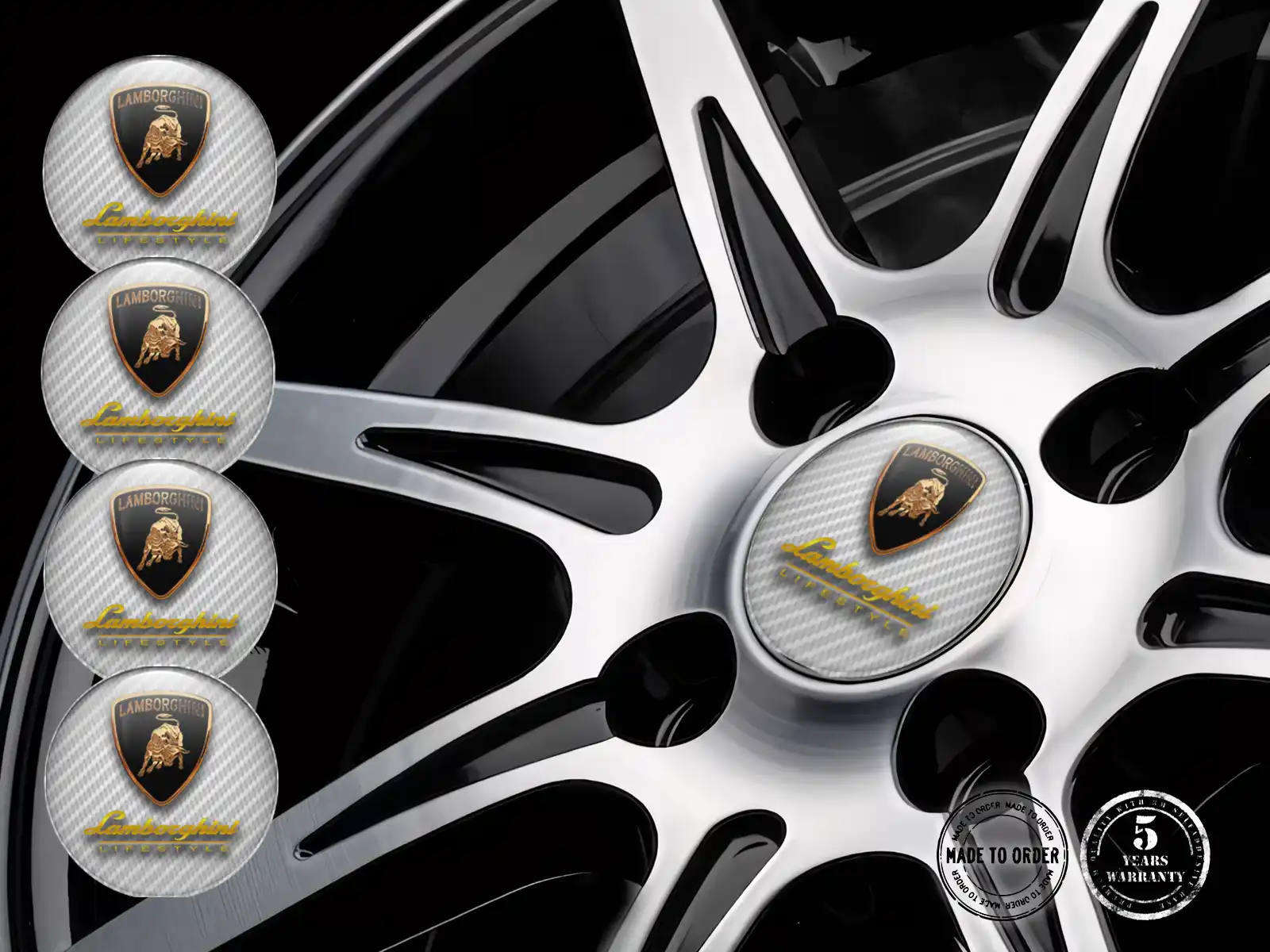 Lamborghini Radplaketten Ausgabe Premium Autoembleme
